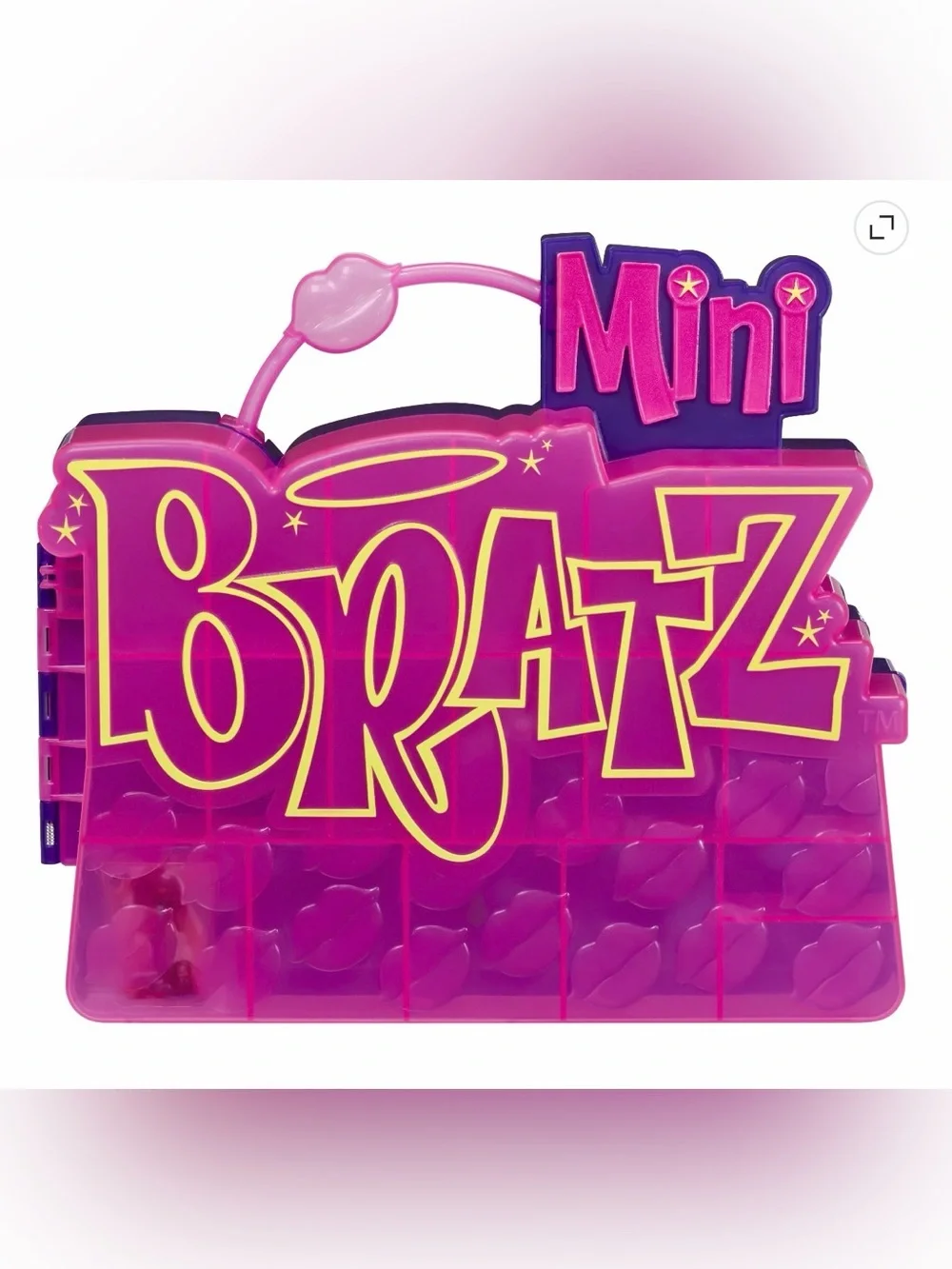 Mini Bratz Collector's Case with Exclusive Collectible Figure, Holds 60+ Minis,